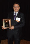 Receiving the 2009 Oliver Keith Hansen Outreach Award